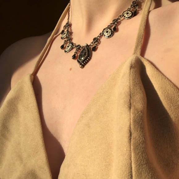 Top size UK 16 USA 12 EUR 44 tan beige Brown cream hippie summer - Picture 9 of 10